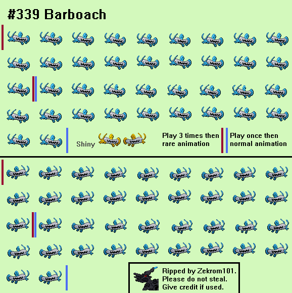 Pokémon Black / White - #339 Barboach