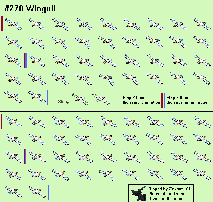 Pokémon Black / White - #278 Wingull