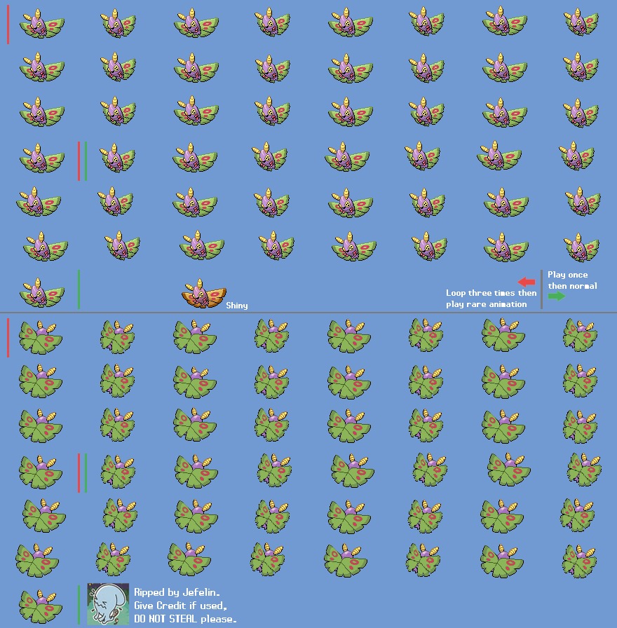 Pokémon Black / White - #269 Dustox (male)