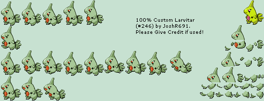 Pokémon Generation 2 Customs - #246 Larvitar