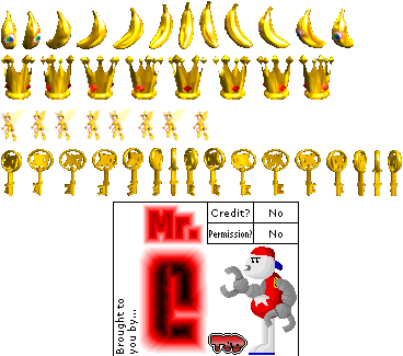 Donkey Kong 64 - Miscellaneous Item Icons