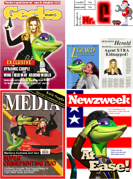 Gex 3: Deep Cover Gecko - Intro Magazines