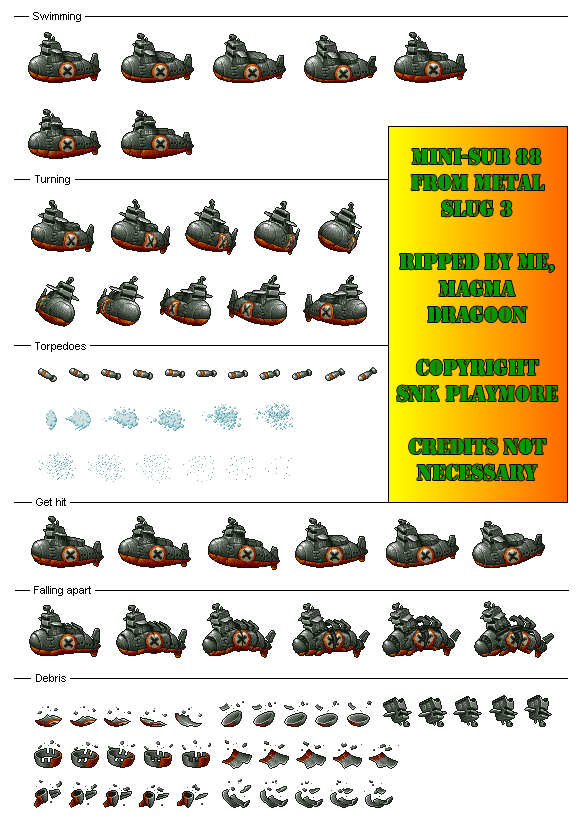 Metal Slug 3 - Mini-Sub 88