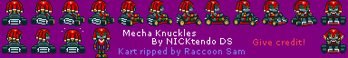 Sonic the Hedgehog Customs - Metal Knuckles (Super Mario Kart-Style)