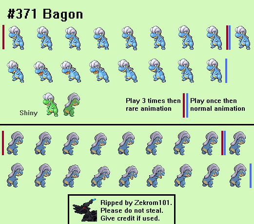 Pokémon Black / White - #371 Bagon