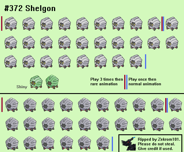 Pokémon Black / White - #372 Shelgon