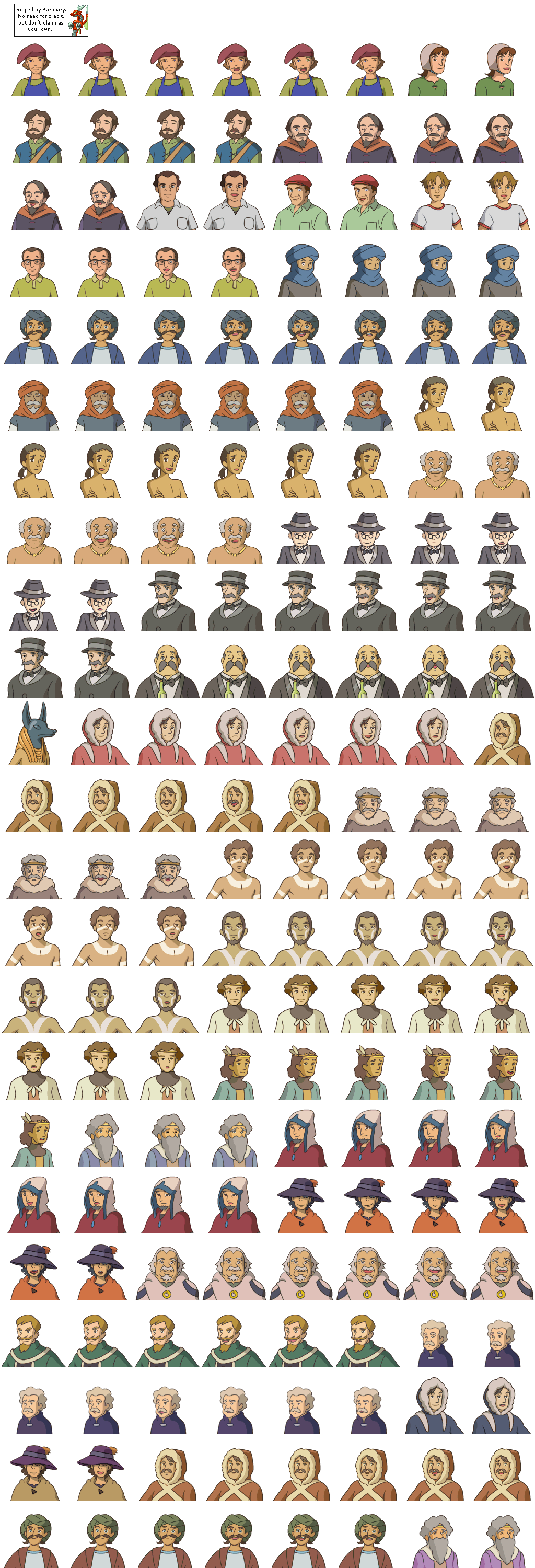 Ni no Kuni: Shikkoku no Madoushi - NPCs Faces (C)