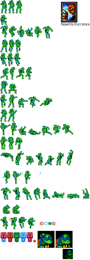 Teenage Mutant Ninja Turtles: Tournament Fighters - Leonardo