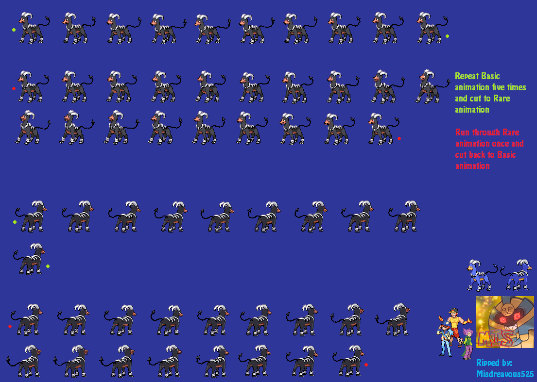Pokémon Black / White - #229 Houndoom (male)