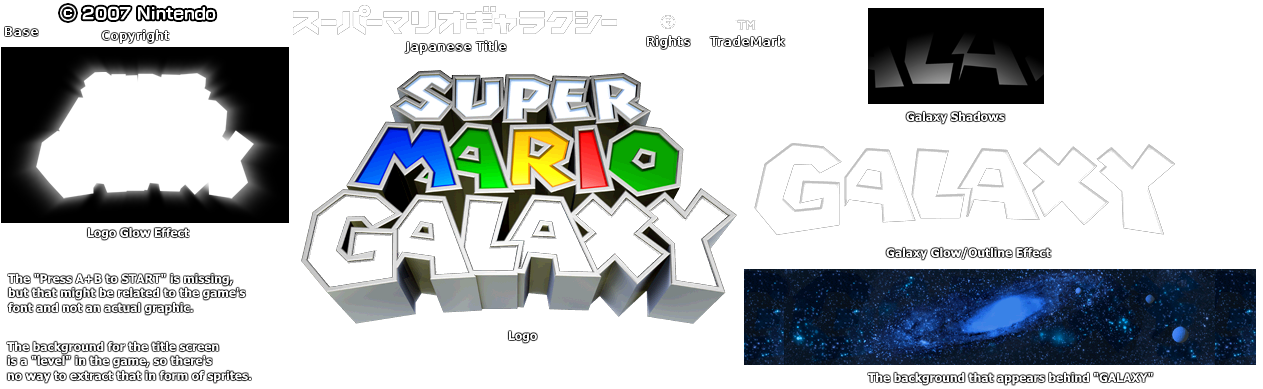 Super Mario Galaxy - Title Screen