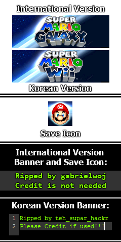 Super Mario Galaxy - Save Data Icon & Banner