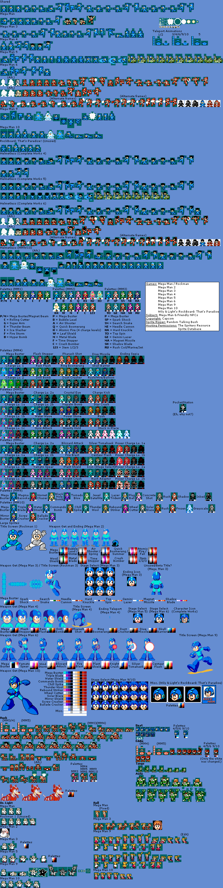 Mega Man 9 - Mega Man and Friendly NPCs