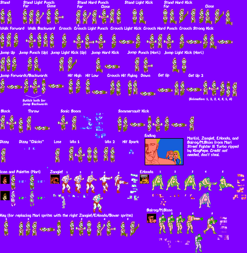 The Spriters Resource - Full Sheet View - Street Fighter 2 / Master Fighter  2 (Bootleg) - Guile