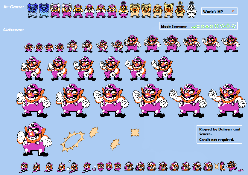 NES - Wario's Woods - Wario - The Spriters Resource