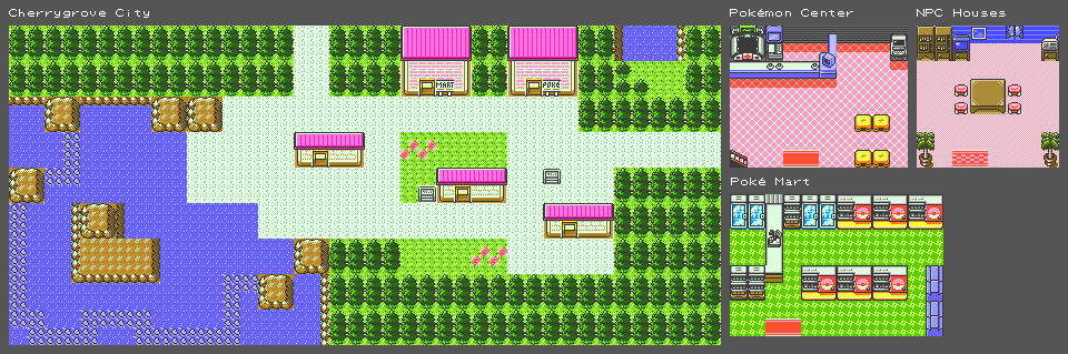 Pokémon Crystal - Cherrygrove City