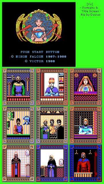 Portraits & Title Screen