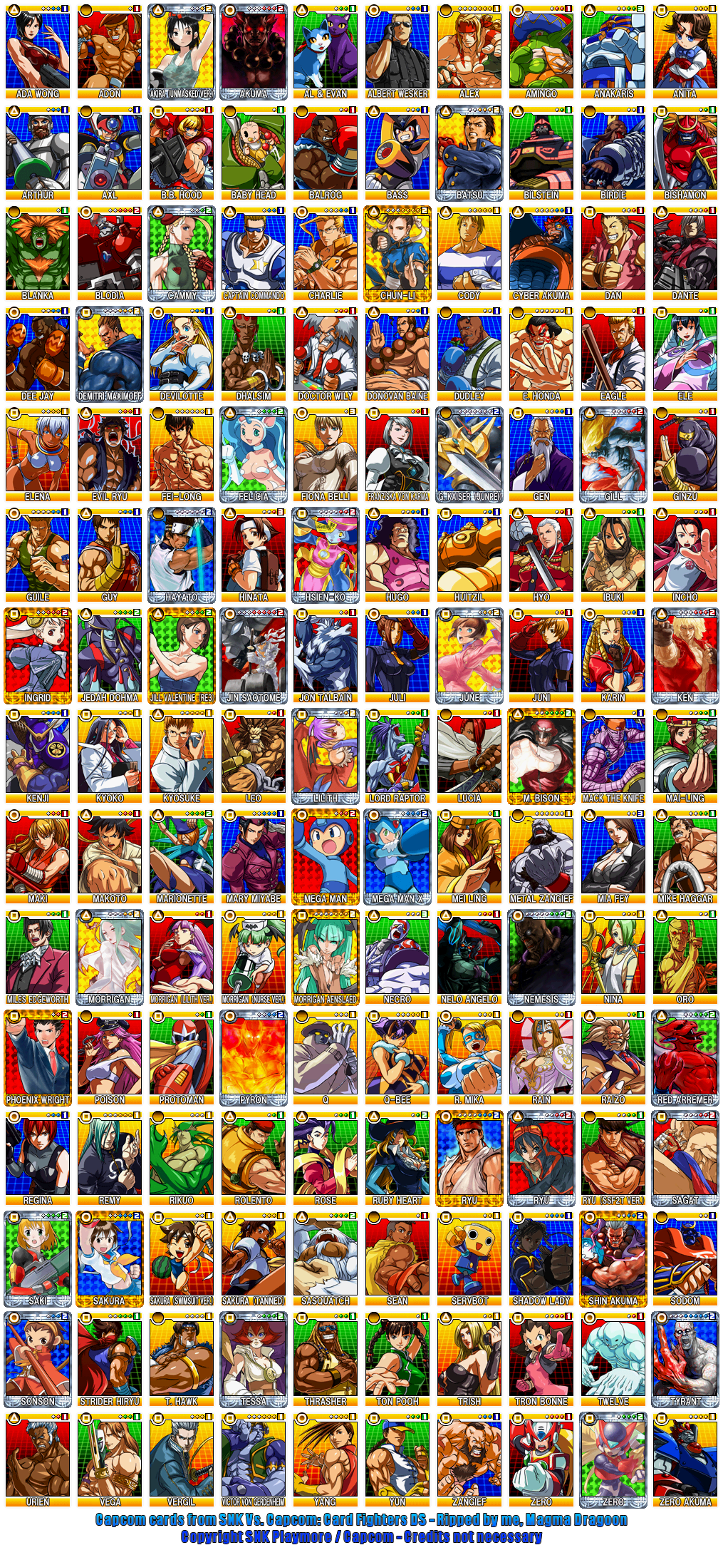 Capcom Cards