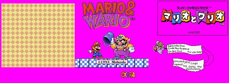 Mario and Wario (JPN) - Title Screen
