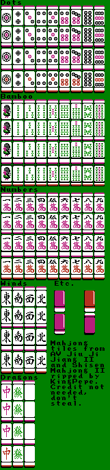 AV Kyuukyoku Mahjong II / AV Jiu Ji Jiang II (JPN) - Mahjong Tiles