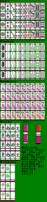 Idol Shisen Mahjong 2 (Bootleg) - Mahjong Tiles