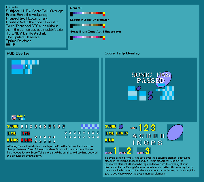 sonic 1 sprites hud sonic 1 sprites hud