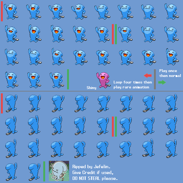 Pokémon Black / White - #202 Wobbuffet (Male)