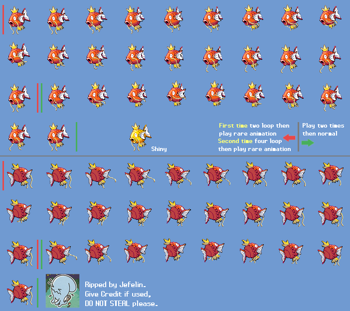 Pokémon Black / White - #129 Magikarp (Male)