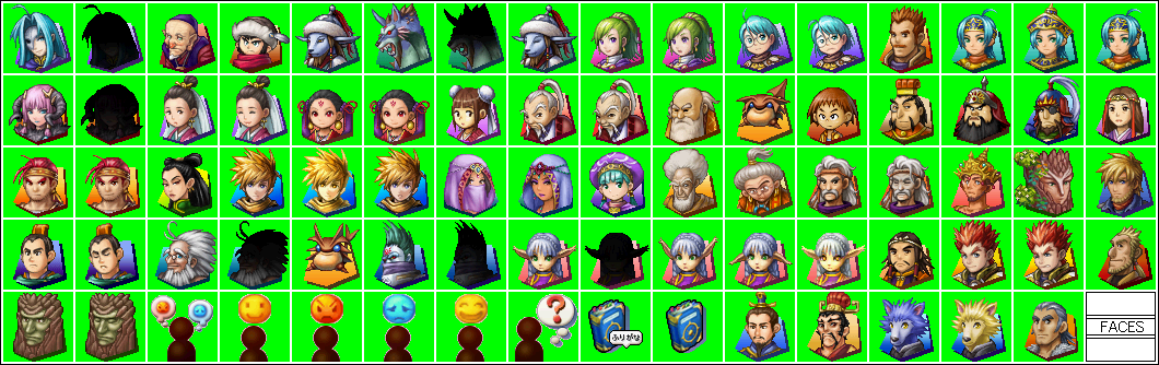 Golden Sun: Dark Dawn - Dialogue Faces