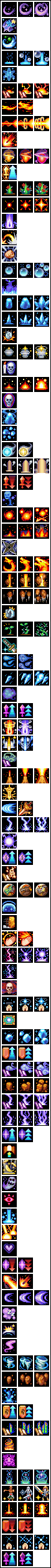 Golden Sun: Dark Dawn - Psynergy Icons