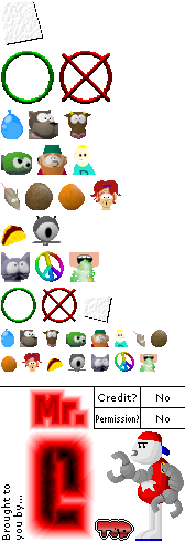 South Park Rally - Item Icons