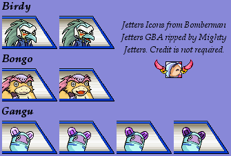 Bomberman Jetters: Densetsu no Bomberman (JPN) - Jetters Icons