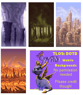 The Legend of Spyro: Dawn of the Dragon - Backgrounds