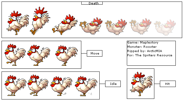 MapleStory - White Rooster