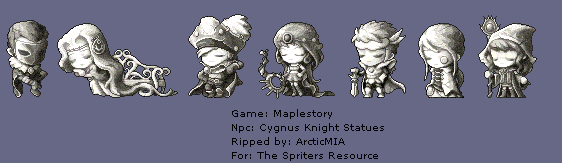 Cygnus Knight Statues
