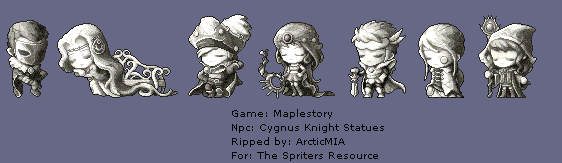 MapleStory - Cygnus Knight Statues