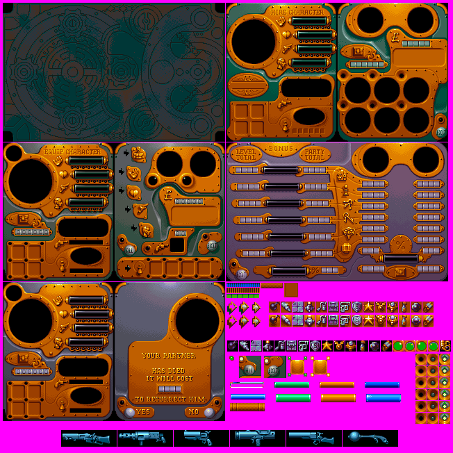 Chaos Engine (Amiga CD32) - Menu Screens