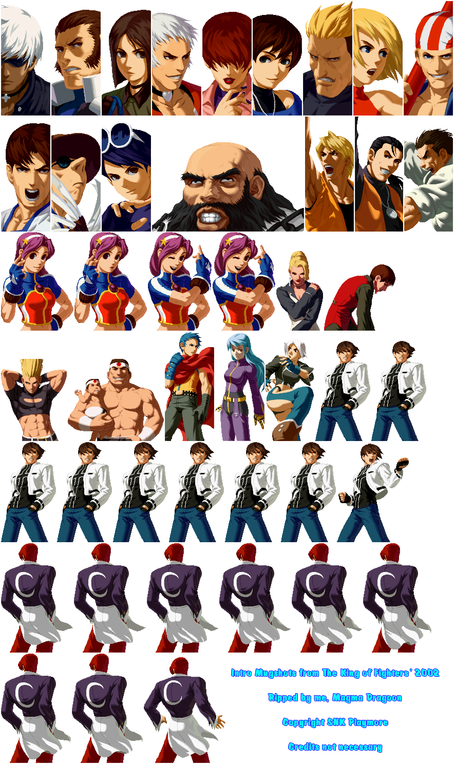 The King of Fighters 2002 - Intro Mugshots