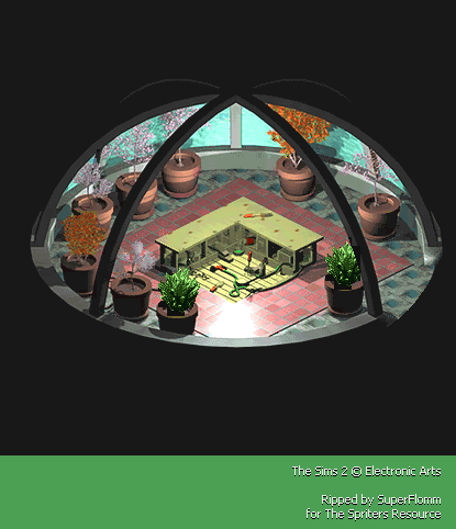 The Sims 2 - Gothic Gardens Interior