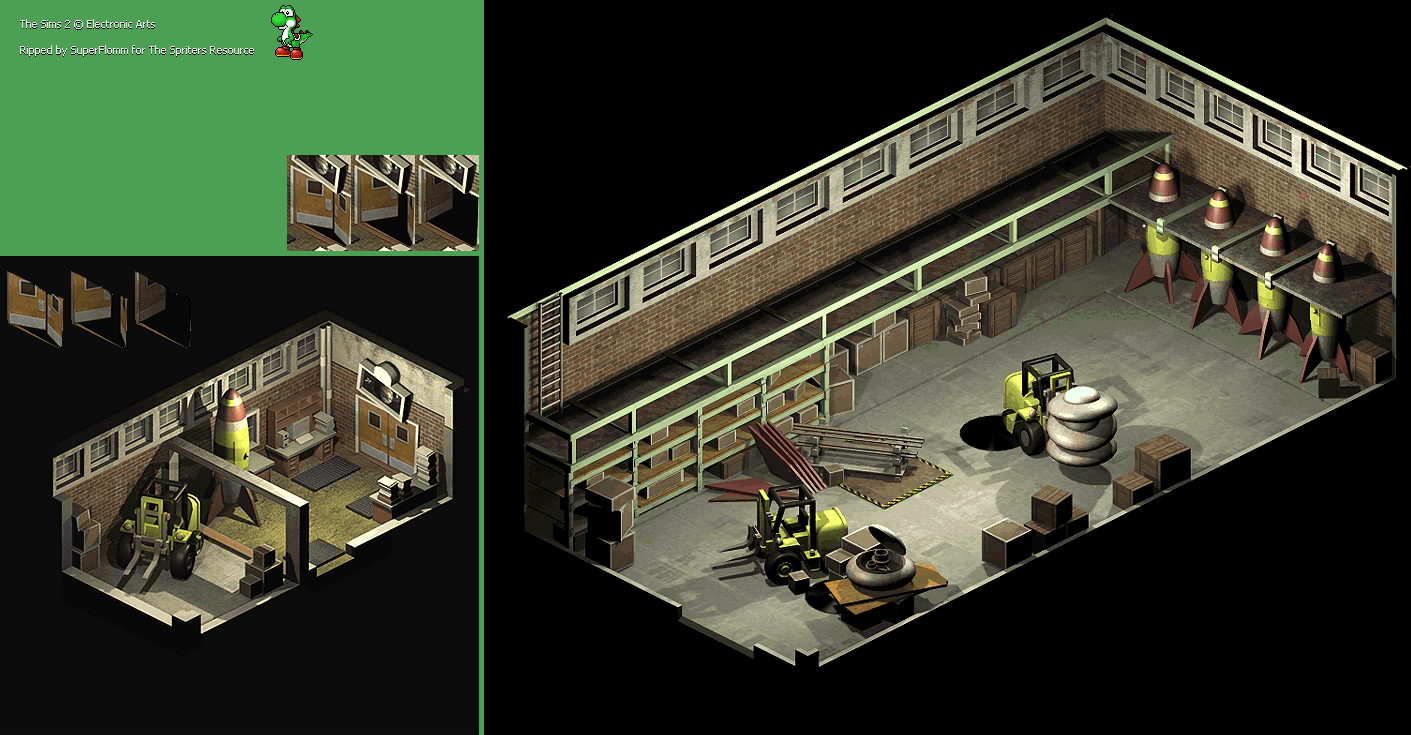 The Sims 2 - Warehouse Interior