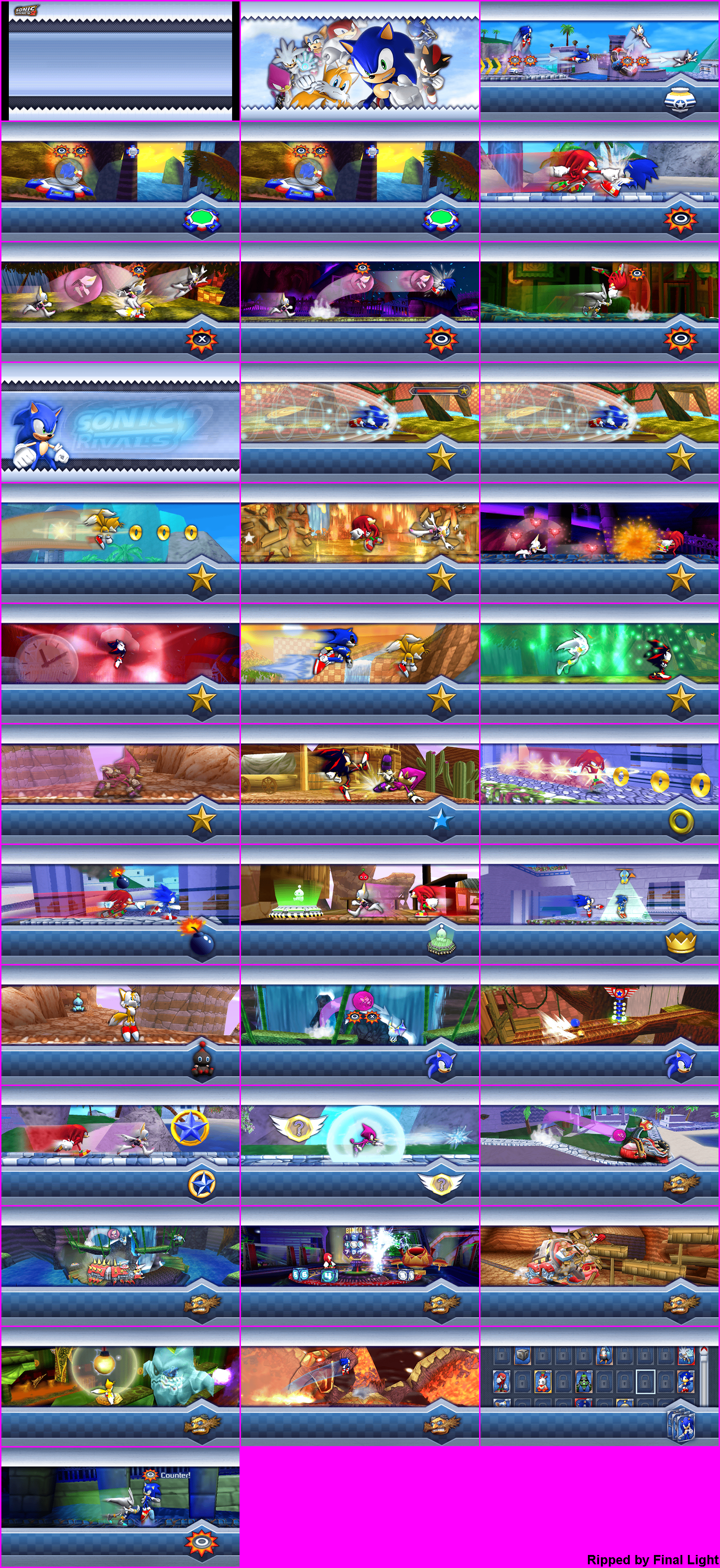 Sonic Rivals 2 - Loading Screens