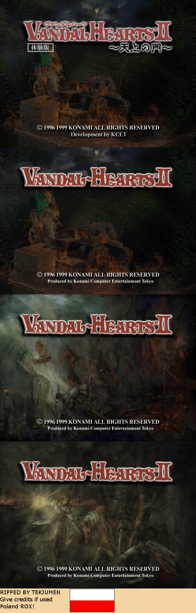 Vandal Hearts II - Titles