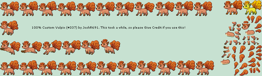 Pokémon Generation 1 Customs - #037 Vulpix
