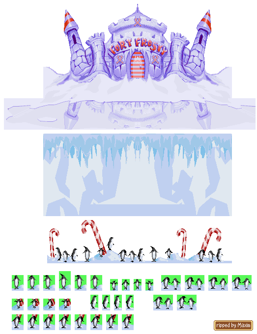 Clay Fighter / Clay Fighter: Tournament Edition - Fort Frosty