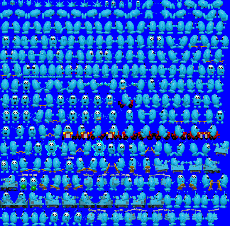 PC / Computer - Speedy Eggbert - Blue Eggbert - The Spriters Resource