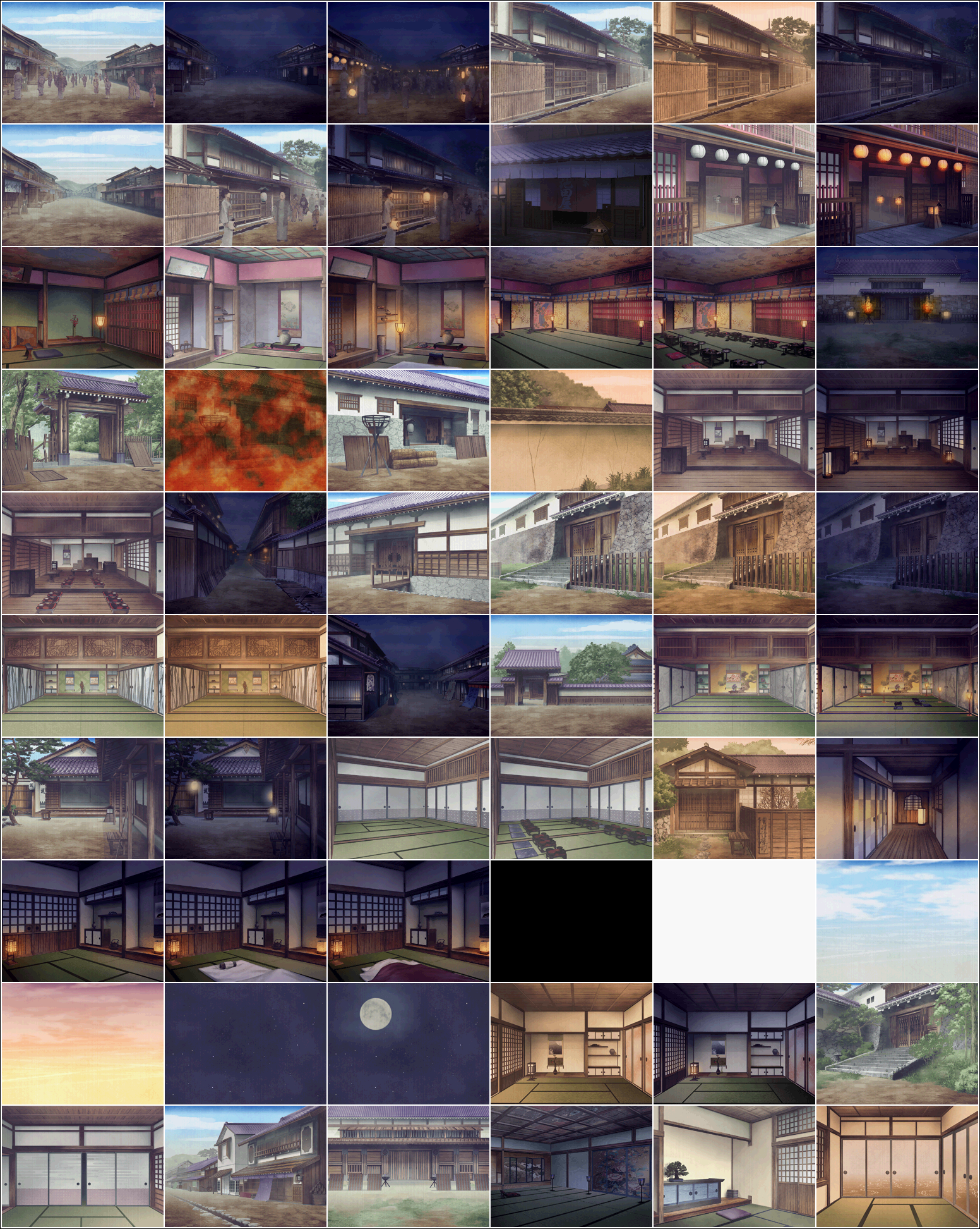 Hakuouki Zuisouroku DS - Locations [2/4]