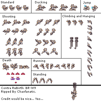 wii contra rebirth br w9 the spriters resource w9 sheet