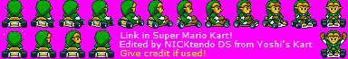 The Legend of Zelda Customs - Link (Super Mario Kart-Style)