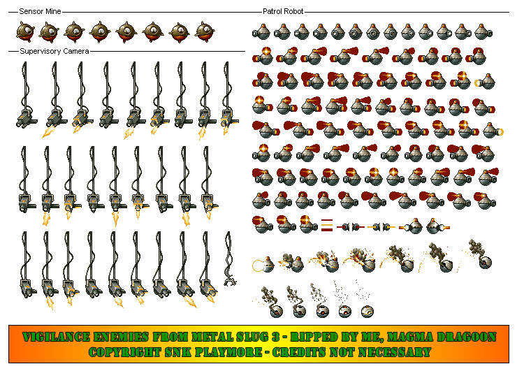 Metal Slug 3 - Vigilance Enemies