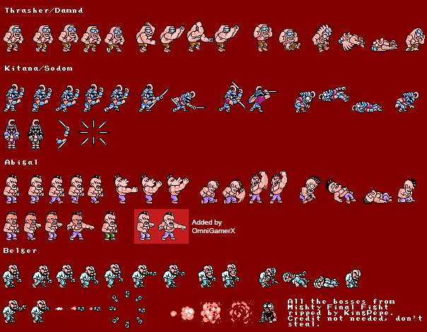 Mighty Final Fight - Bosses