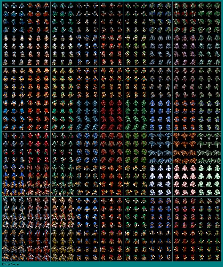 Simulation RPG Tsukuru (JPN) - Characters